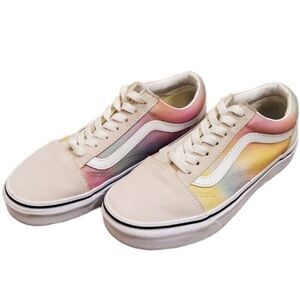 VANS Old Skool Aura Shift Sneakers Women’s 5 Pastel Rainbow Lace Up